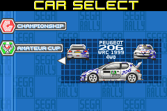 Sega Rally Championship screenshot 5 for GameBoy Advance